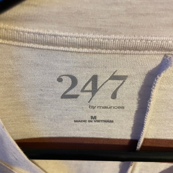 Maurices Brown and Cream Striped Long Sleeve Top - Picture 2 of 3